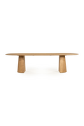 Brushed Mango Wood Dining Table L | Eleonora Lune | Oroatrade.com