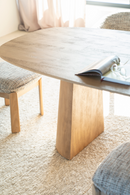 Brushed Mango Wood Dining Table L | Eleonora Lune | Oroatrade.com
