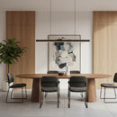 Brushed Mango Wood Dining Table L | Eleonora Lune | Oroatrade.com