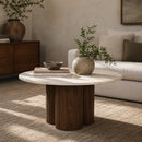 Hospitality furniture - Mango Wood Round Coffee Table L - www.oroatrade.com