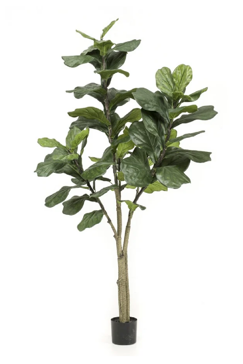 Faux Fiddle Leaf Decor Set (2) | Emerald Ficus Lyrata | Oroatrade.com