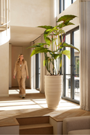 Artificial Elephant Ears Plant Set (2) | Emerald Colocasia On Trunk | Oroatrade.com