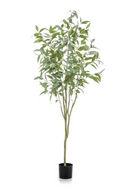 Blue Gum Faux Tree Set (2) | Emerald Eucalyptus Globulus | Oroatrade.com