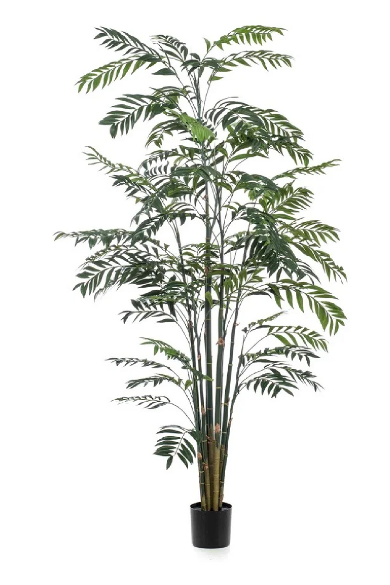 Black Potted Faux Tree Set (2) | Emerald Bamboo Palm | Oroatrade.com