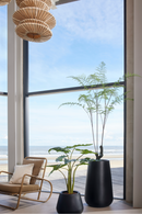 Decorative Potted Faux Plant Set (2) | Emerald Fern Forest On Trunk | Oroatrade.com