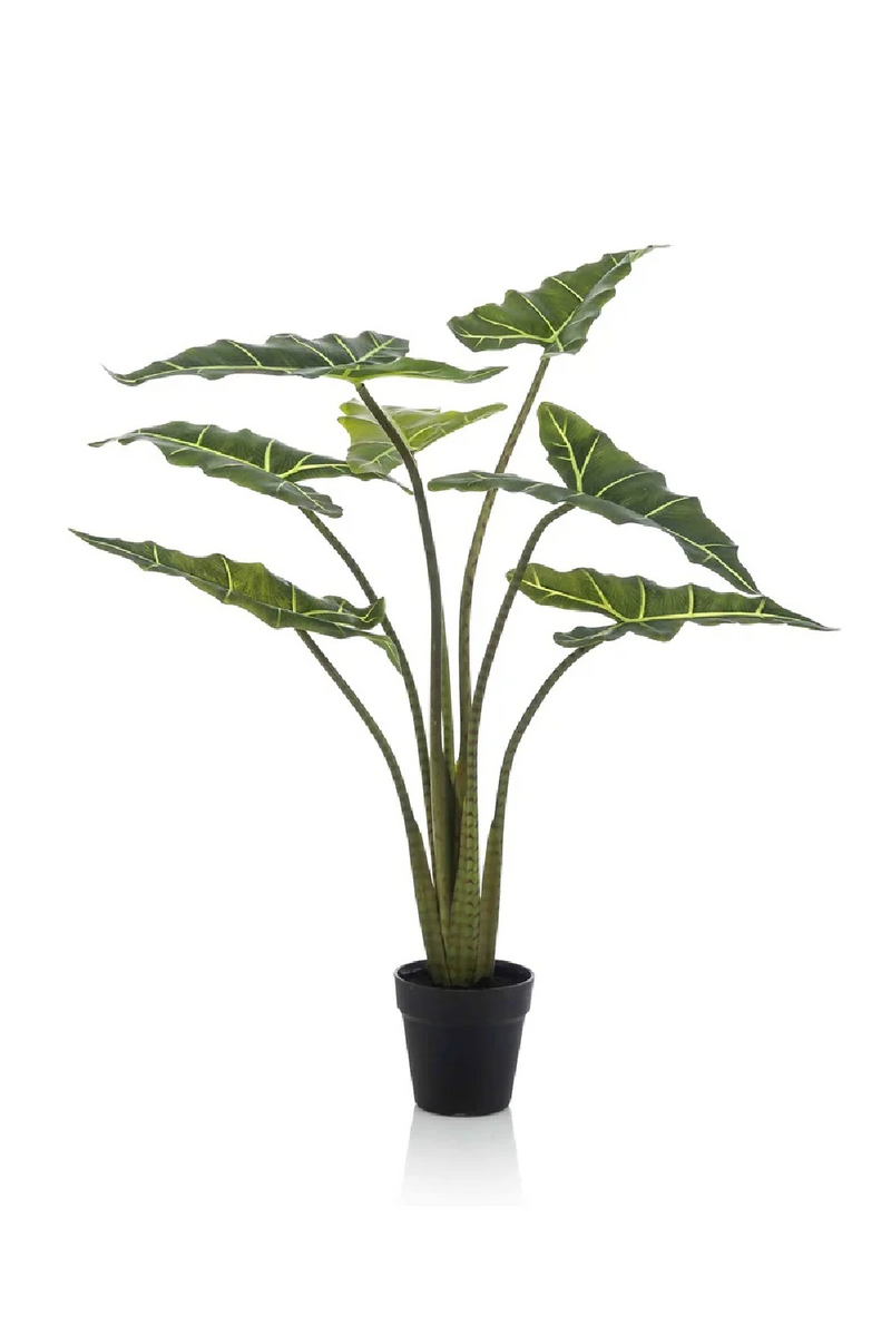 Arrow-Shaped Leaves Faux Houseplants (2) M | Emerald Alocasia | Oroatrade.com