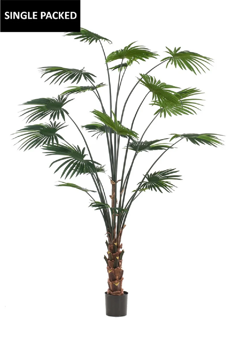 Faux Chinese Fan Plants - M (2) | Emerald Palm Livistona | Oroatrade.com