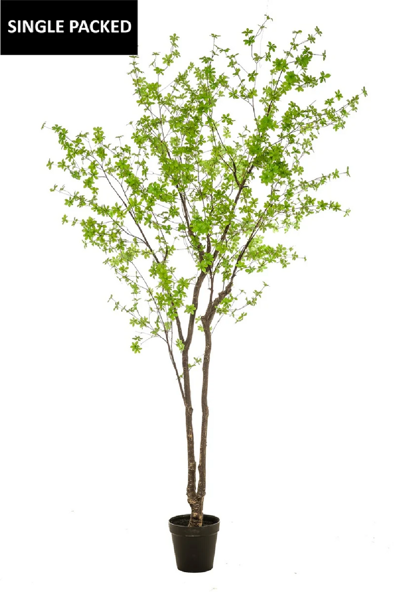 Potted Faux Green Tree | Emerald Tropaeolum | Oroatrade.com