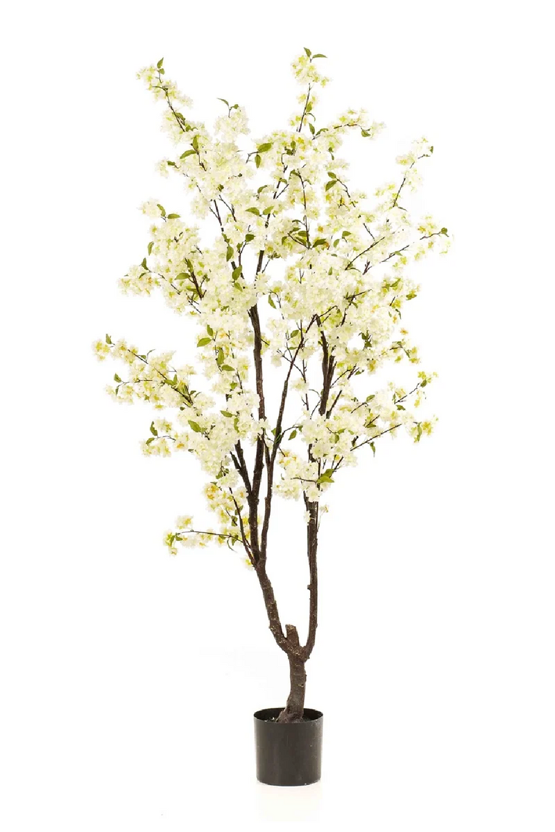 Faux White Sakura Trees (2) | Emerald Cherry Blossom | Oroatrade.com
