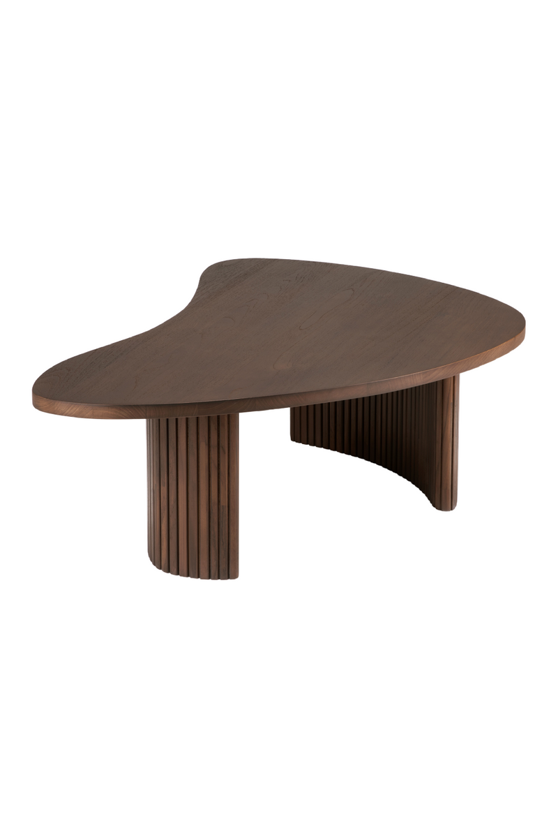 Teak Pebble-Shaped Coffee Table | Ethnicraft Boomerang | Oroatrade.com