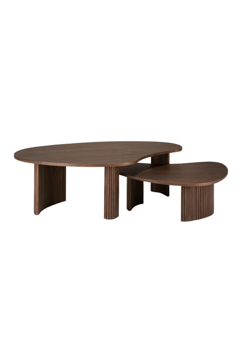 Teak Pebble-Shaped Coffee Table | Ethnicraft Boomerang | Oroatrade.com