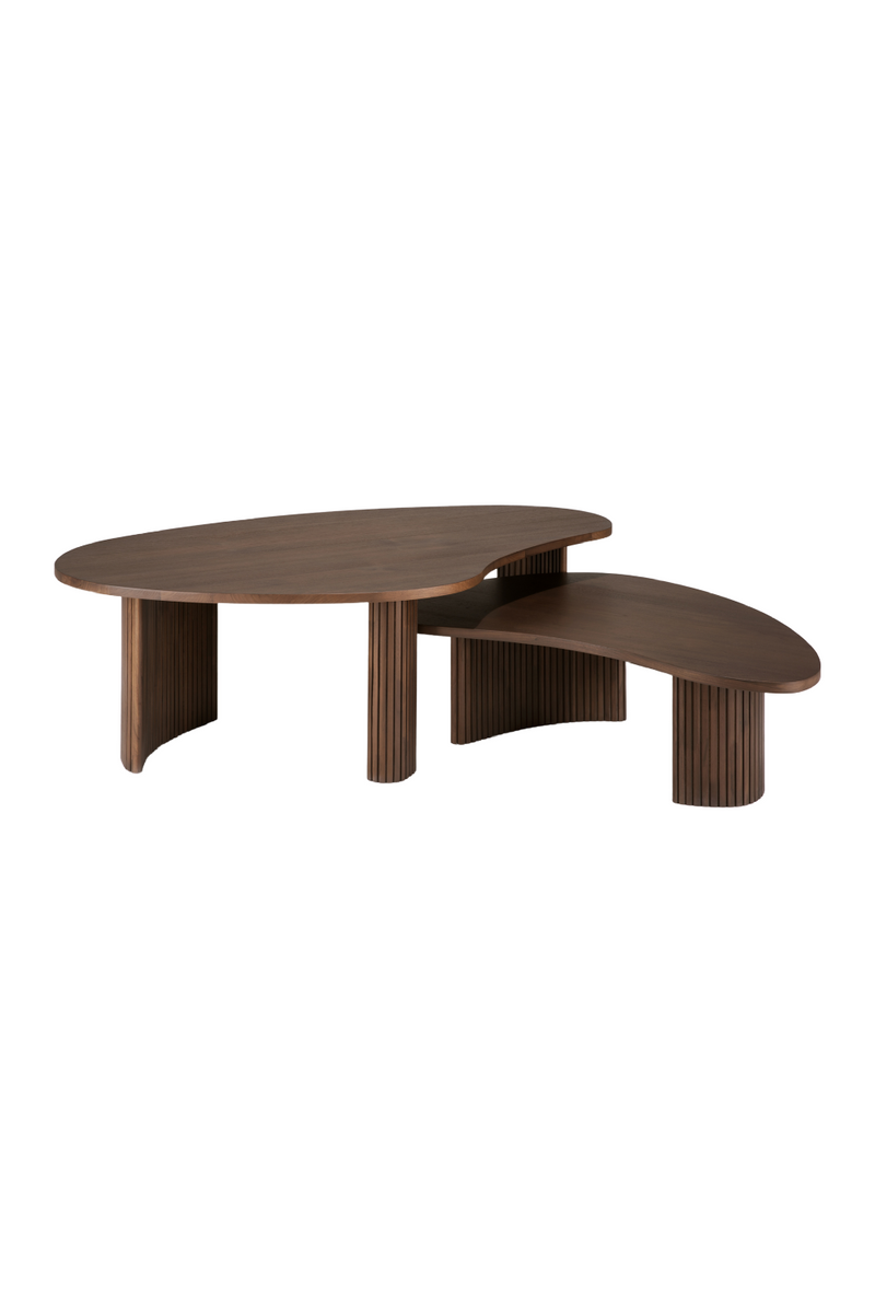 Teak Pebble-Shaped Coffee Table | Ethnicraft Boomerang | Oroatrade.com