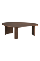 Teak Pebble-Shaped Coffee Table | Ethnicraft Boomerang | Oroatrade.com