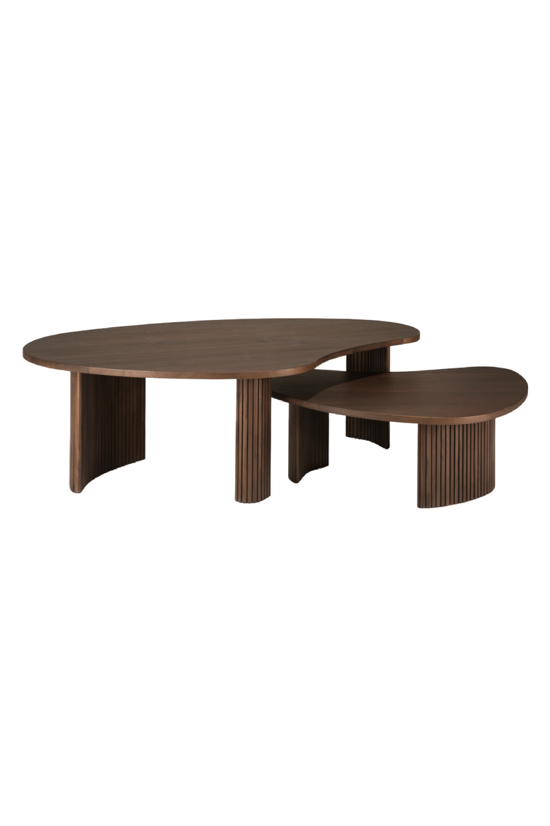 Teak Pebble-Shaped Coffee Table | Ethnicraft Boomerang | Oroatrade.com