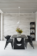 Black Teak Shelving Unit | Ethnicraft Abstract | Oroatrade.com