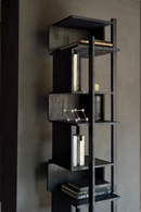 Black Teak Shelving Unit | Ethnicraft Abstract | Oroatrade.com