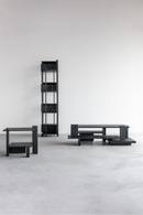 Black Teak Shelving Unit | Ethnicraft Abstract | Oroatrade.com