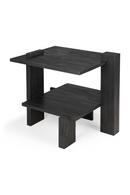 Black Teak Architectural Side Table | Ethnicraft Abstract | Oroatrade.com