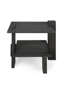 Black Teak Architectural Side Table | Ethnicraft Abstract | Oroatrade.com