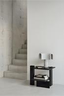 Black Teak Architectural Side Table | Ethnicraft Abstract | Oroatrade.com