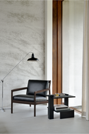 Black Teak Architectural Side Table | Ethnicraft Abstract | Oroatrade.com