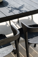 Black Teak Outdoor Dining Chair | Ethnicraft Bok | Oroatrade.com