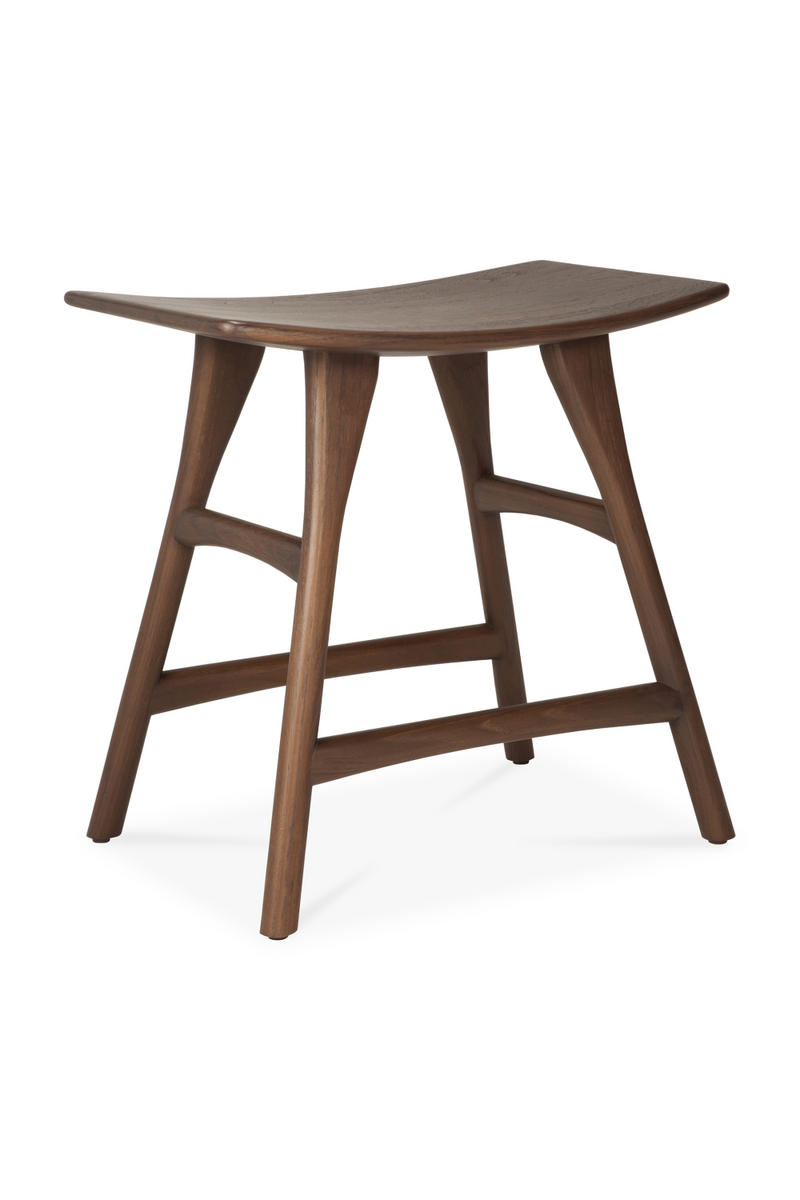 Varnished Teak Stool | Ethnicraft Osso | Oroatrade.com