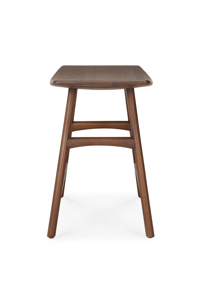 Varnished Teak Stool | Ethnicraft Osso | Oroatrade.com