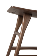 Varnished Teak Stool | Ethnicraft Osso | Oroatrade.com