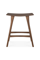 Varnished Teak Counter Stool | Ethnicraft Osso | Oroatrade.com