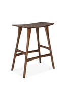 Varnished Teak Counter Stool | Ethnicraft Osso | Oroatrade.com