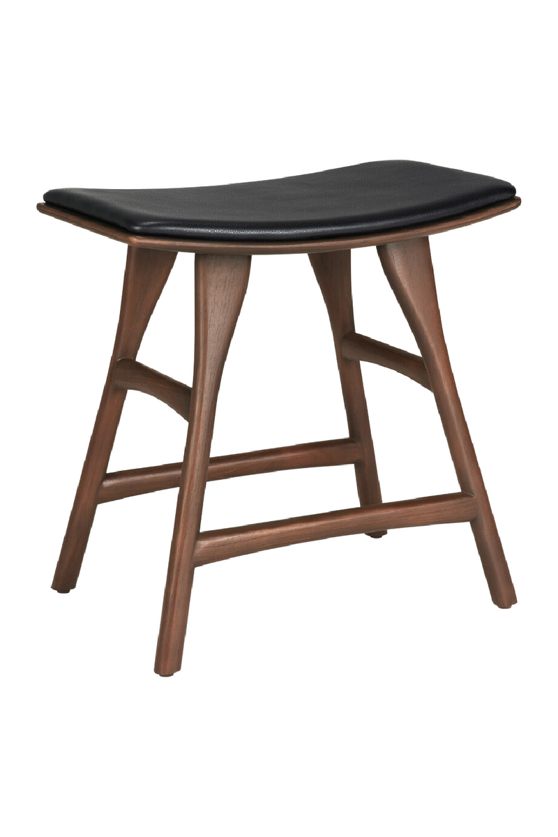 Varnished Teak Stool | Ethnicraft Osso | Oroatrade.com