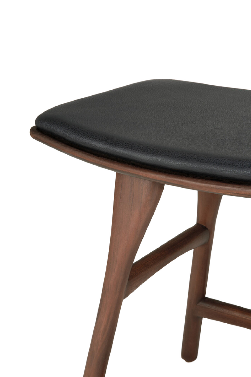 Varnished Teak Stool | Ethnicraft Osso | Oroatrade.com