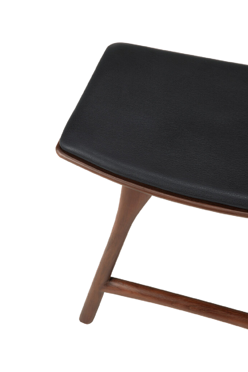 Varnished Teak Stool | Ethnicraft Osso | Oroatrade.com