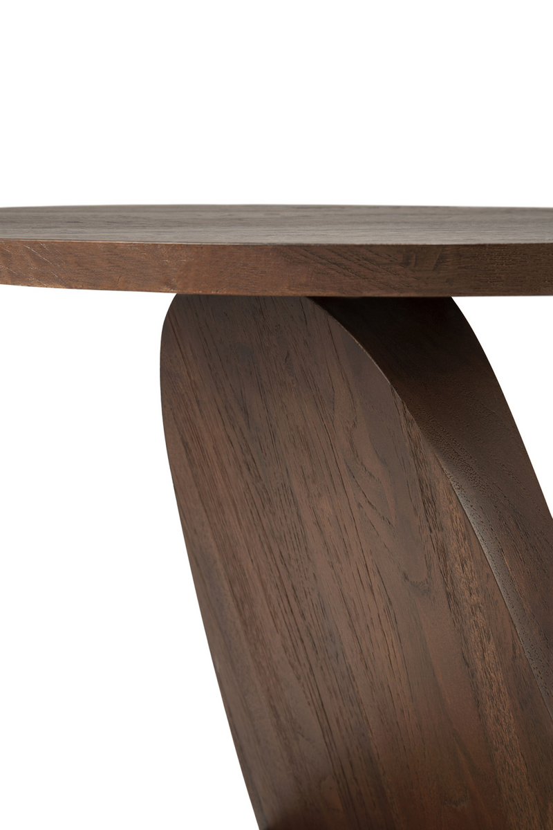 Teak Black Side Table | Ethnicraft Oblic | Oroatrade.com