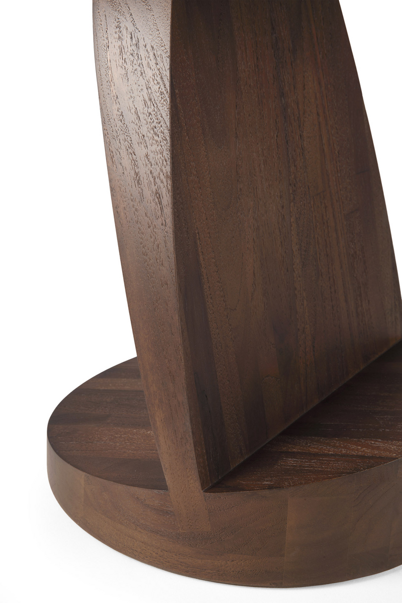 Teak Black Side Table | Ethnicraft Oblic | Oroatrade.com