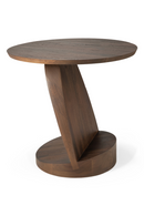 Teak Black Side Table | Ethnicraft Oblic | Oroatrade.com