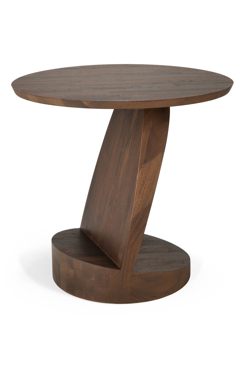 Teak Black Side Table | Ethnicraft Oblic | Oroatrade.com