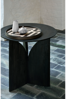 Black Teak Side Table | Ethnicraft Fin | Oroatrade.com