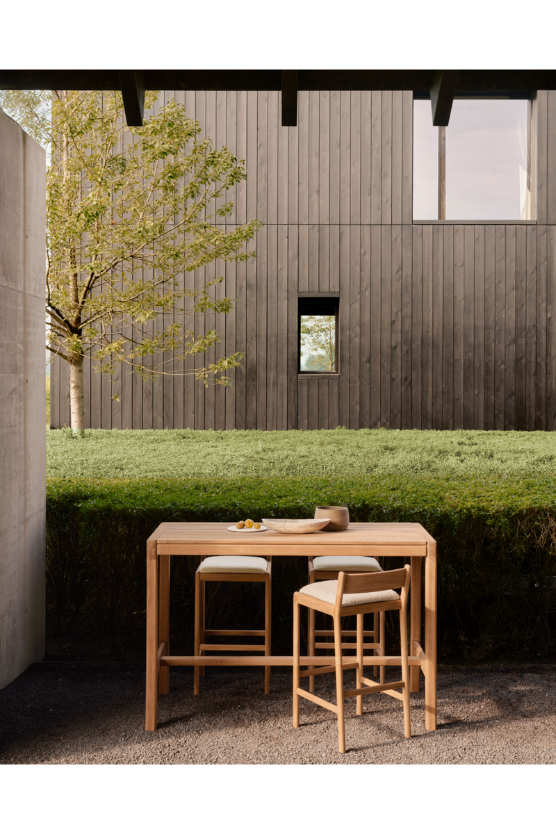 Natural Teak Outdoor Bar Table | Ethnicraft Jack | Oroatrade.com