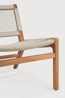Beige Woven Outdoor Lounge Chair | Ethnicraft Jack | Oroatrade.com