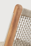 Beige Woven Outdoor Lounge Chair | Ethnicraft Jack | Oroatrade.com