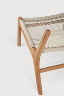 Beige Woven Outdoor Lounge Chair | Ethnicraft Jack | Oroatrade.com