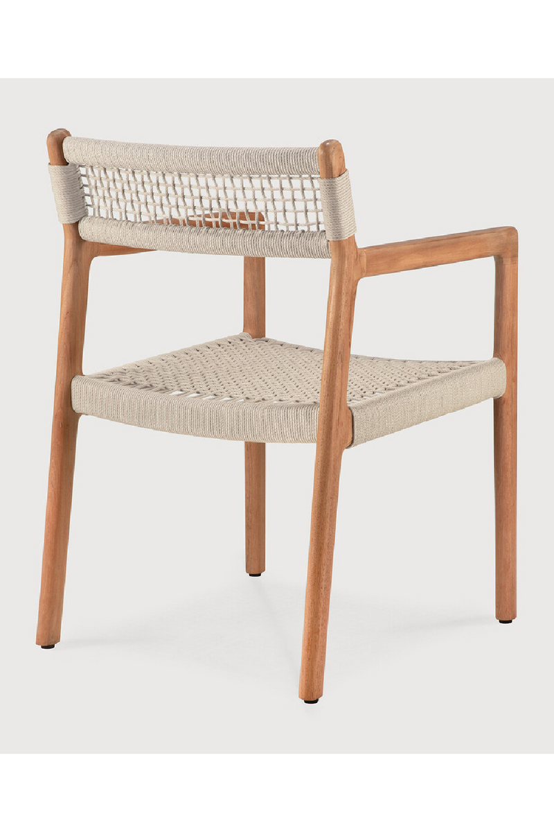 Beige Woven Outdoor Dining Chair | Ethnicraft Jack | Oroatrade.com