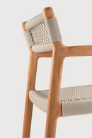 Beige Woven Outdoor Dining Chair | Ethnicraft Jack | Oroatrade.com