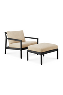 Teak Cushioned Outdoor Stool | Ethnicraft Jack | Oroatrade.com