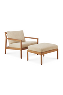 Natural Teak Outdoor Ottoman | Ethnicraft Jack | Oroatrade.com