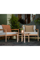 Round Slatted Outdoor Coffee Table | Ethnicraft Quatro | Oroatrade.com