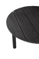Round Slatted Outdoor Side Table | Ethnicraft Quatro | Oroatrade.com