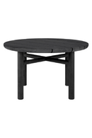 Round Slatted Outdoor Side Table | Ethnicraft Quatro | Oroatrade.com